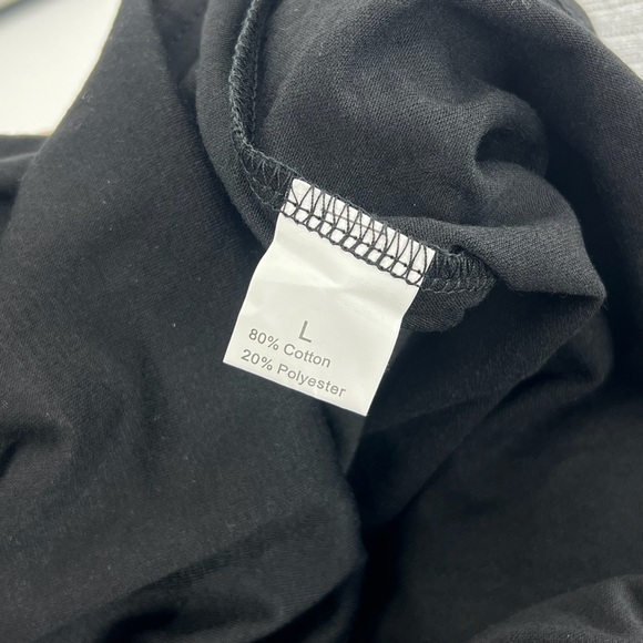 Tennessee Whiskey Sz Large Black Soft Draping Elasticized Top - Picture 5 of 7